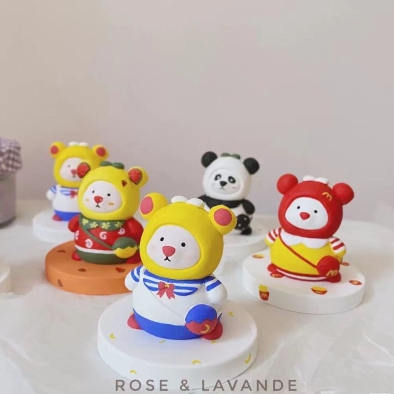 Set tô gấu +  màu