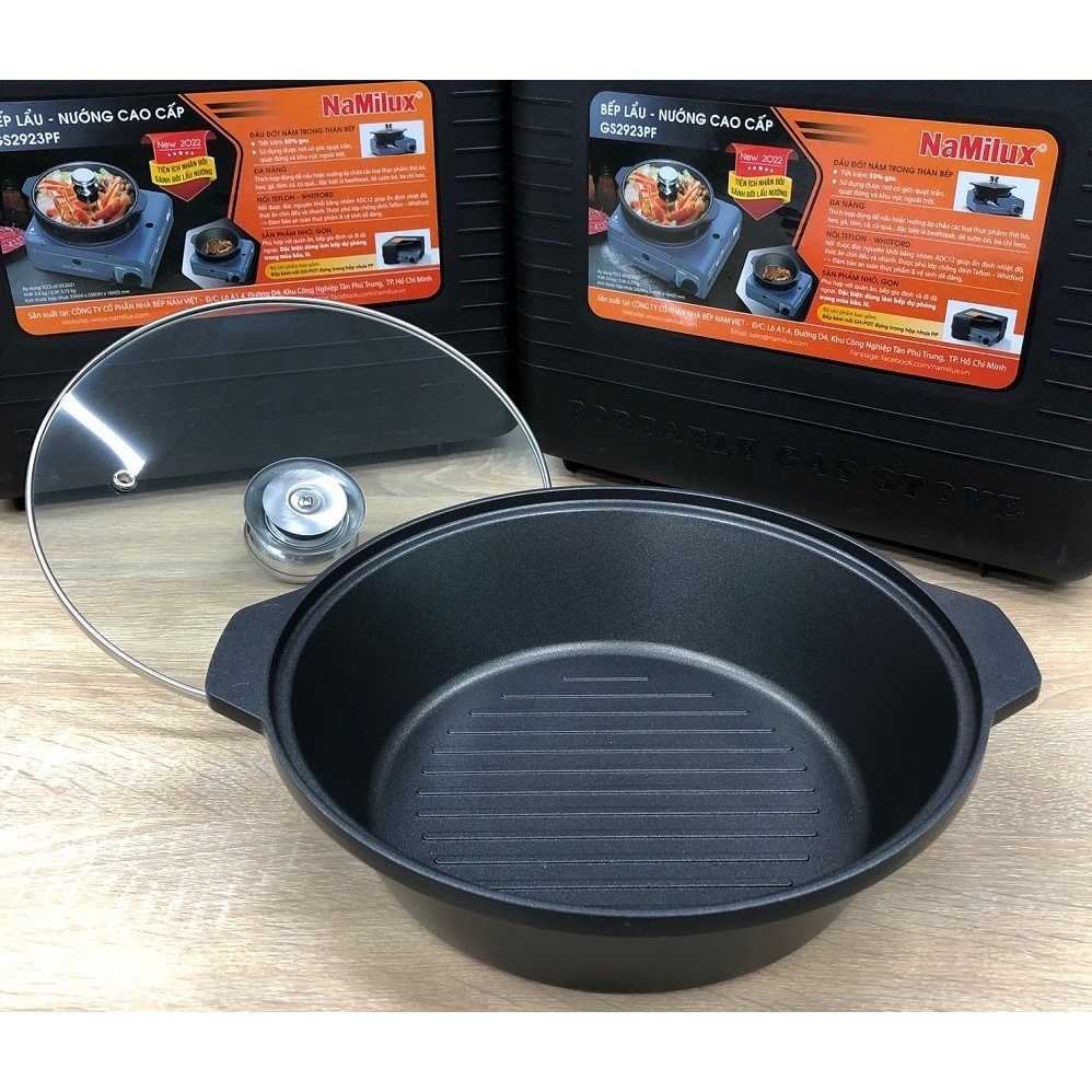 BẾP NƯỚNG GAS KHÔNG KHÓI ĐA NĂNG NAMILUX GS2621PF / GS2923PF HỘP NHỰA