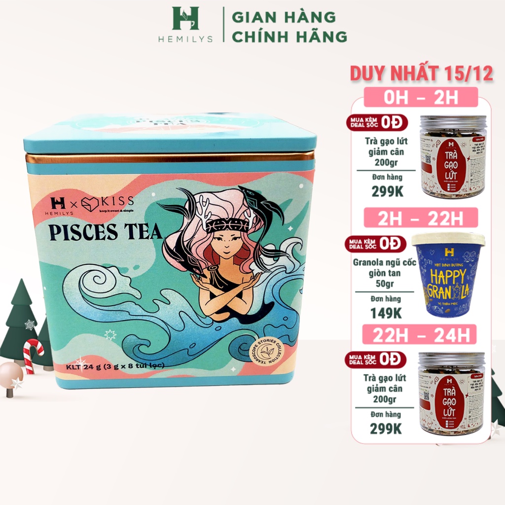 Trà Hoa Thảo Mộc Bảo Vệ Và Cải Thiện Sức Khỏe Cung Hoàng Đạo Cung SONG NGƯ PISCES Tearoscope Hemilys