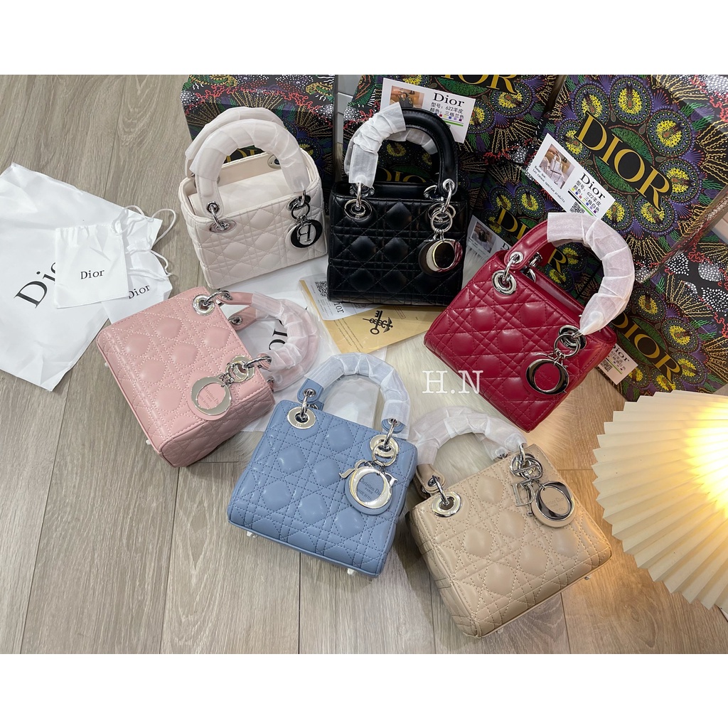 Túi ĐI Ò size 20cm khoá đồng màu (FULL BOX)