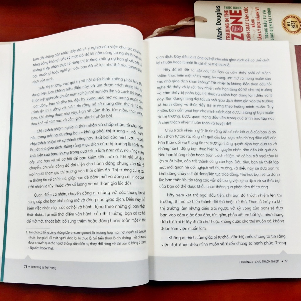 Sách Trading in The Zone Thực Hành Kiểm Soát Cảm Xúc bằng Tâm Lý Học Hành Vi trong Đầu Tư và Giao Dịch Tài Chính