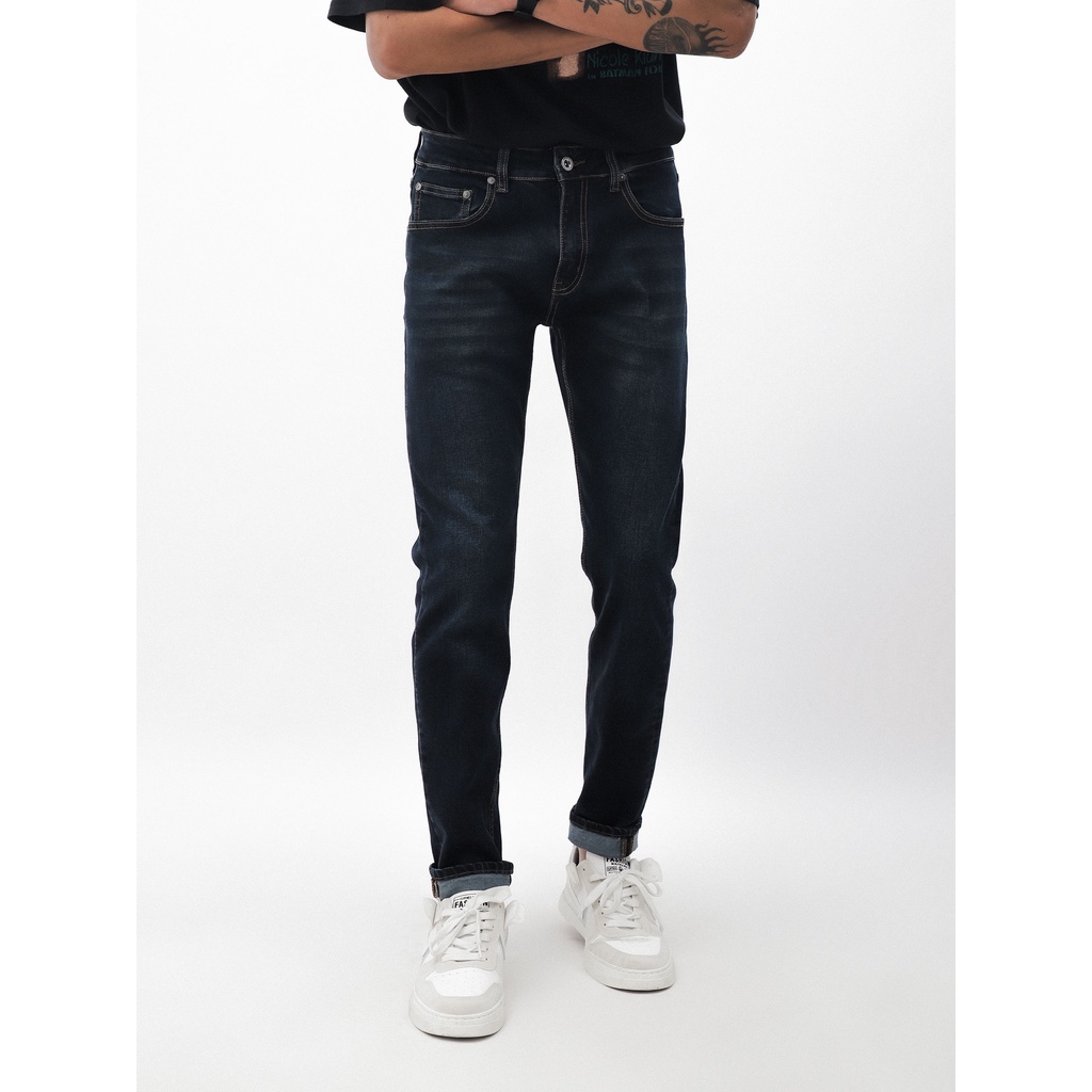 QUẦN BÒ - QUẦN JEAN - DEFOXX - WASH DARK BLUE - FORM SLIM FIT - CODE: 221251
