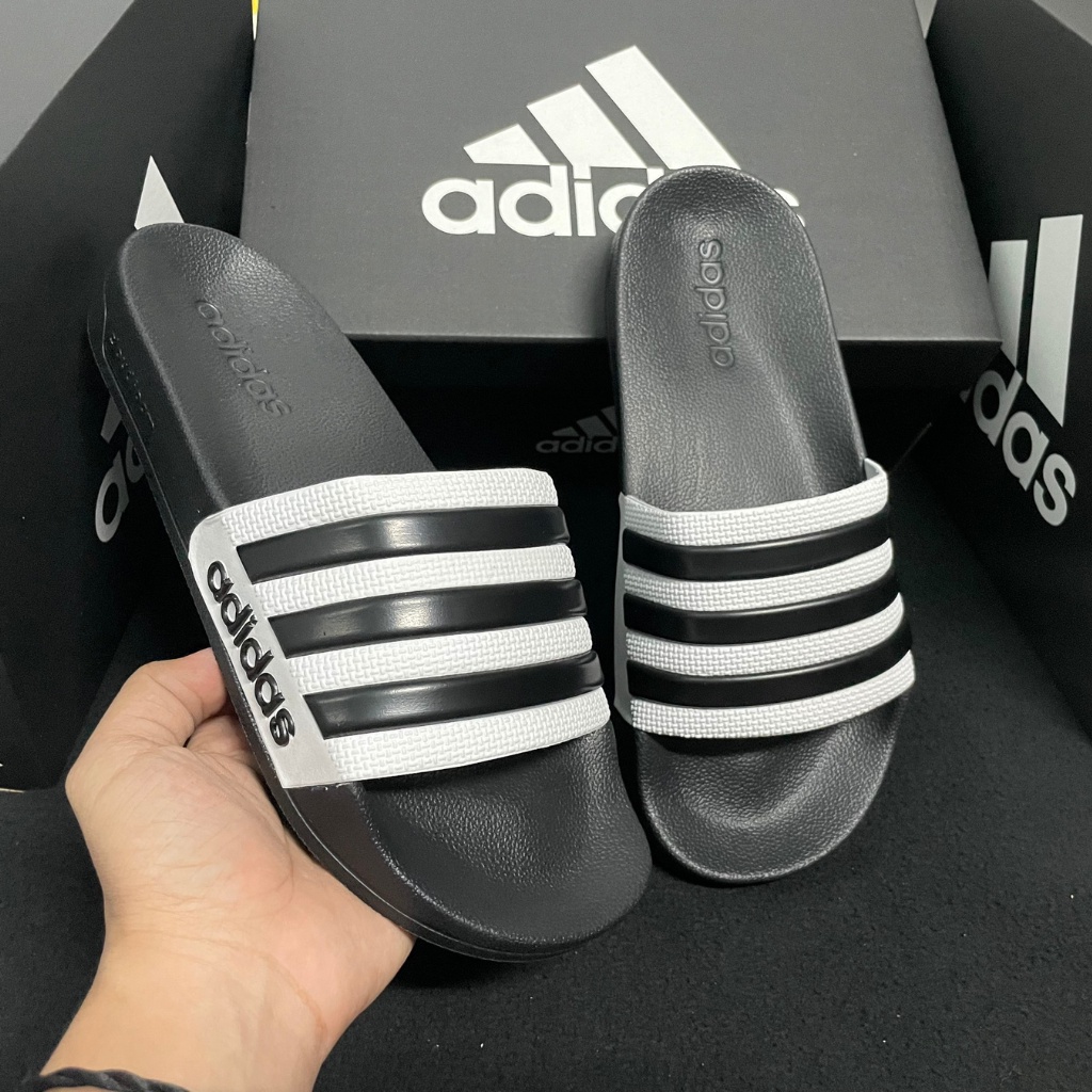 Dép Adidas Adilette Shower đen trắng/ Dép quai ngang nam nữ đẹp-nhẹ chất lượng thời trang 2023