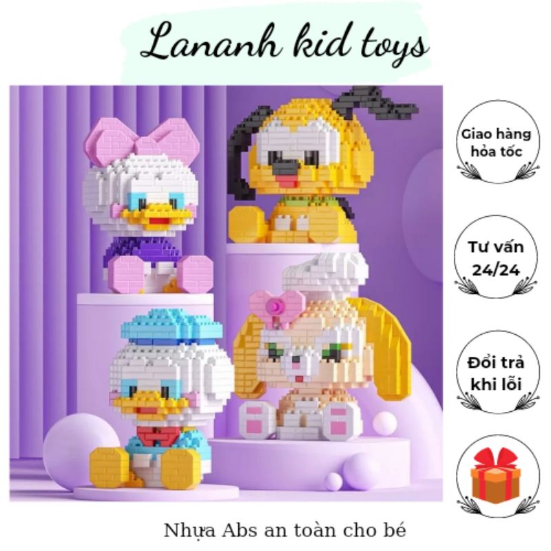 Lego Lắp Ráp Nhân Vật Hoạt Hình 3D, Đồ Chơi Phát Triển Trí Tuệ Cho Bé