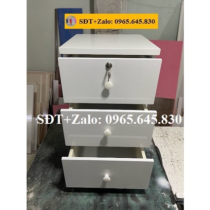 Tủ, Kệ Đầu Giường Nhựa Đài Loan Cao 68cm Ngang 42cm Màu Trắng 915