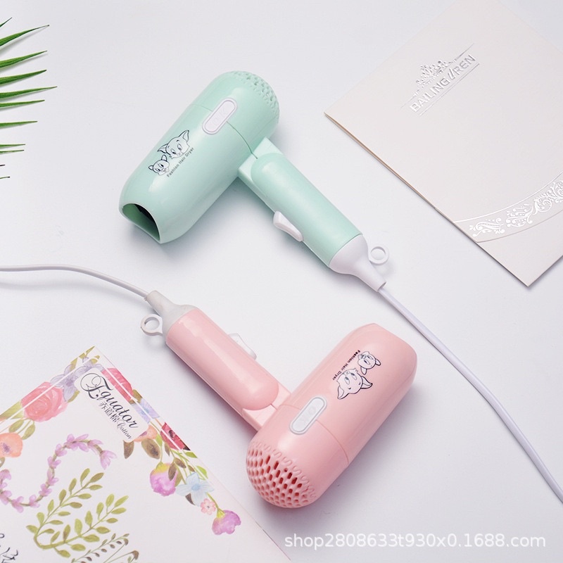 Máy Sấy Tóc Mini Hình Thú Gấp Gọn Dễ Thương