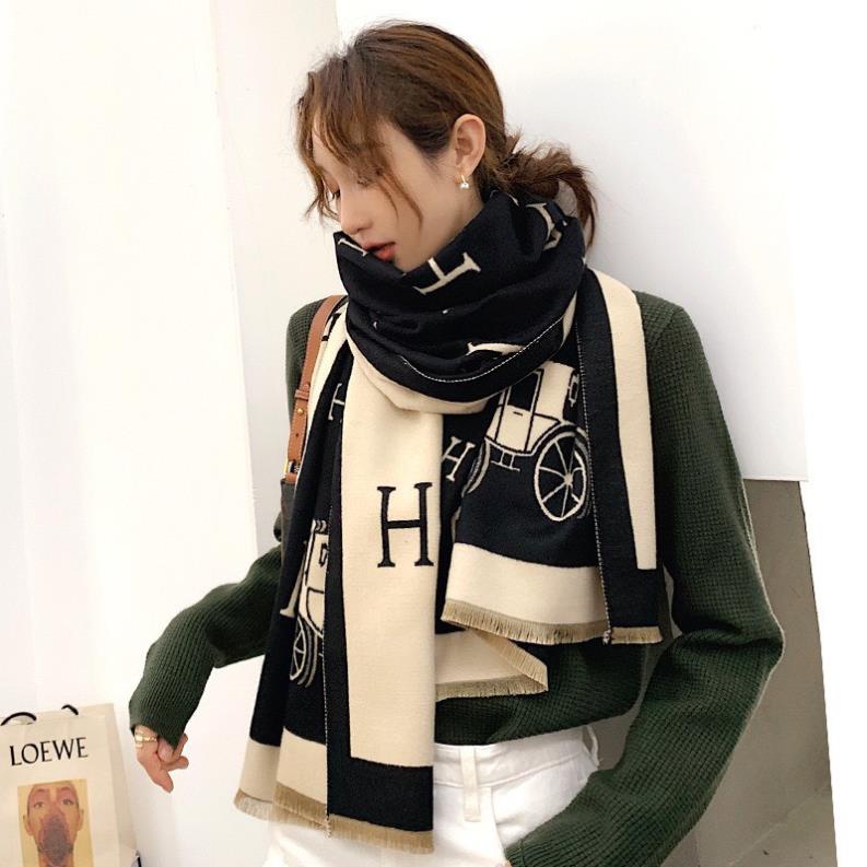 💥LOẠI 1💥 Khăn dạ len lông thỏ mềm mịn chữ H 2 mặt, khăn len quàng cổ ấm phong cách trẻ trung