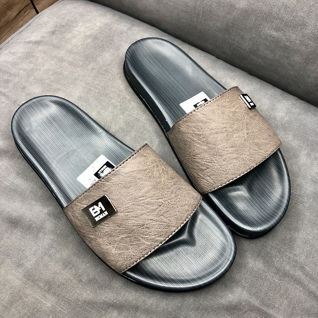 Dép nam quai ngang DBM1,dép da nam hàng thiết kế cao cấp,quai dép da xịn độ bền cao,đế êm và ôm chân