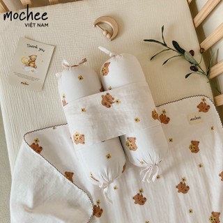 Gối chặn bông vải xô cotton mochee