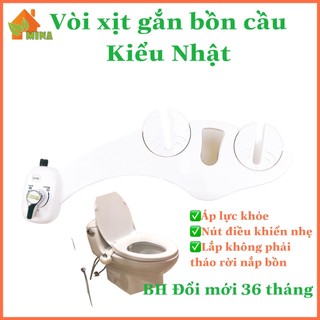 Vòi Xịt Rửa Vệ Sinh Thông Minh Mina. Bidet Công Nghệ Nhật. BH Đổi Mới 36 Tháng.Vòi Xịt Gắn Bồn Cầu