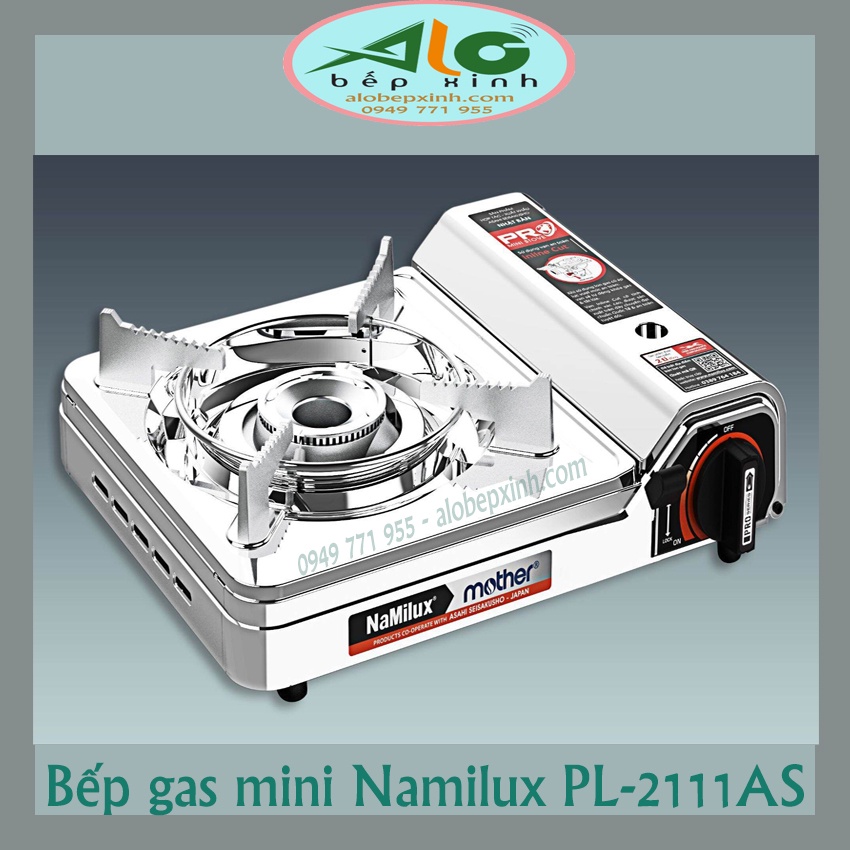 Bếp ga mini Namilux PL2111AS - bếp gas mini  Chống cháy nổ PL-2111AS - Vỏ inox  - BH 6 tháng  - Alo Bếp Xinh