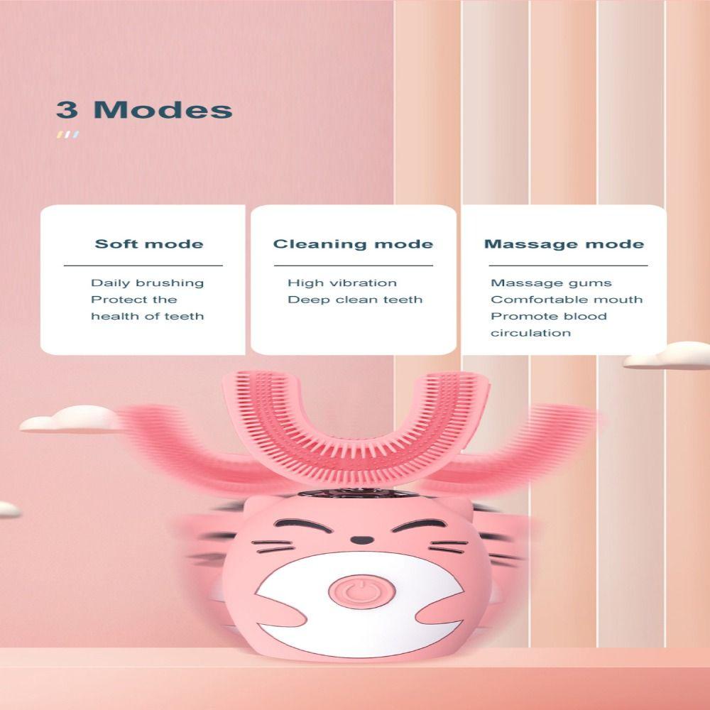 Bàn Chải Đánh Răng Điện Tử Siêu Âm Chống Thấm Nước IPX7 Chuyên Dùng Cho Bé