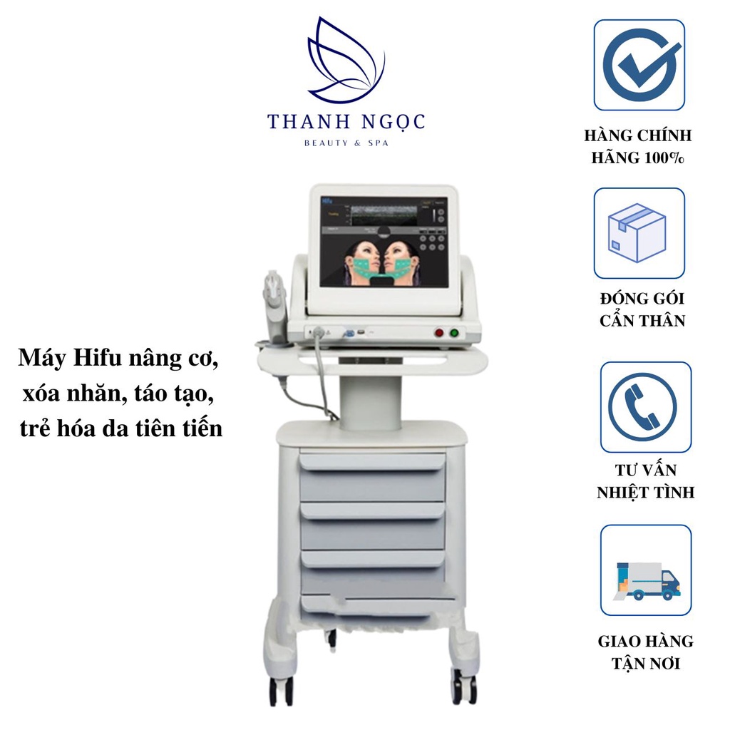 Máy Hifu nâng cơ trẻ hoá da - máy nâng cơ hifu 5 đầu dòng máy công nghệ cao chuyên dùng cho spa, thẩ
