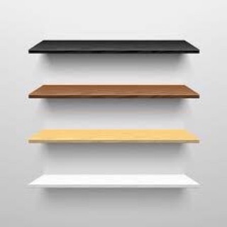 Kệ treo tường 4 tấm 4 màu gỗ mdf