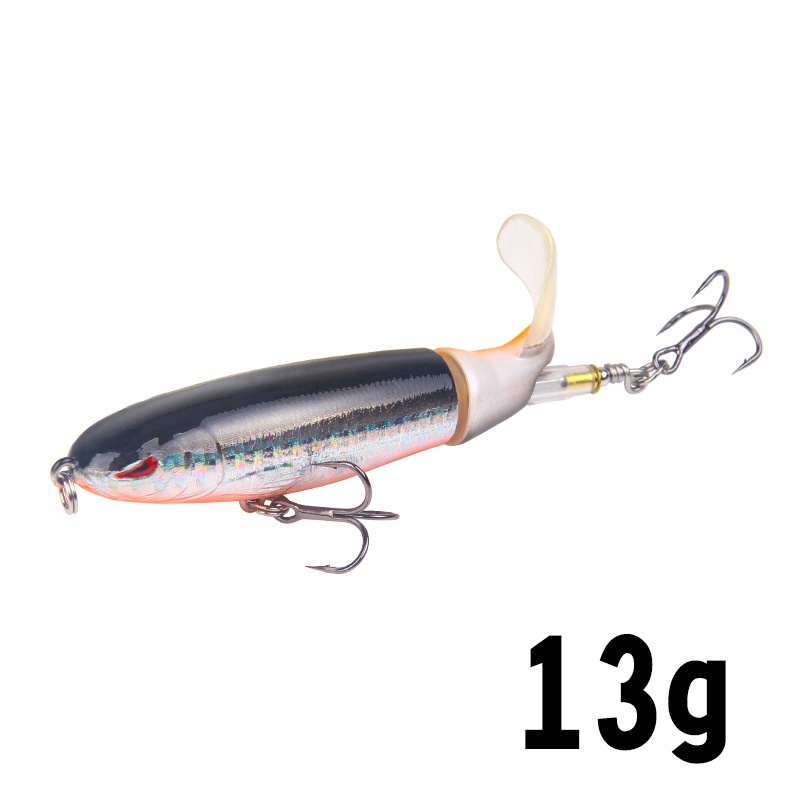 Mồi Câu Cá Nổi Cứng 10cm / 15g Có Cánh Quạt