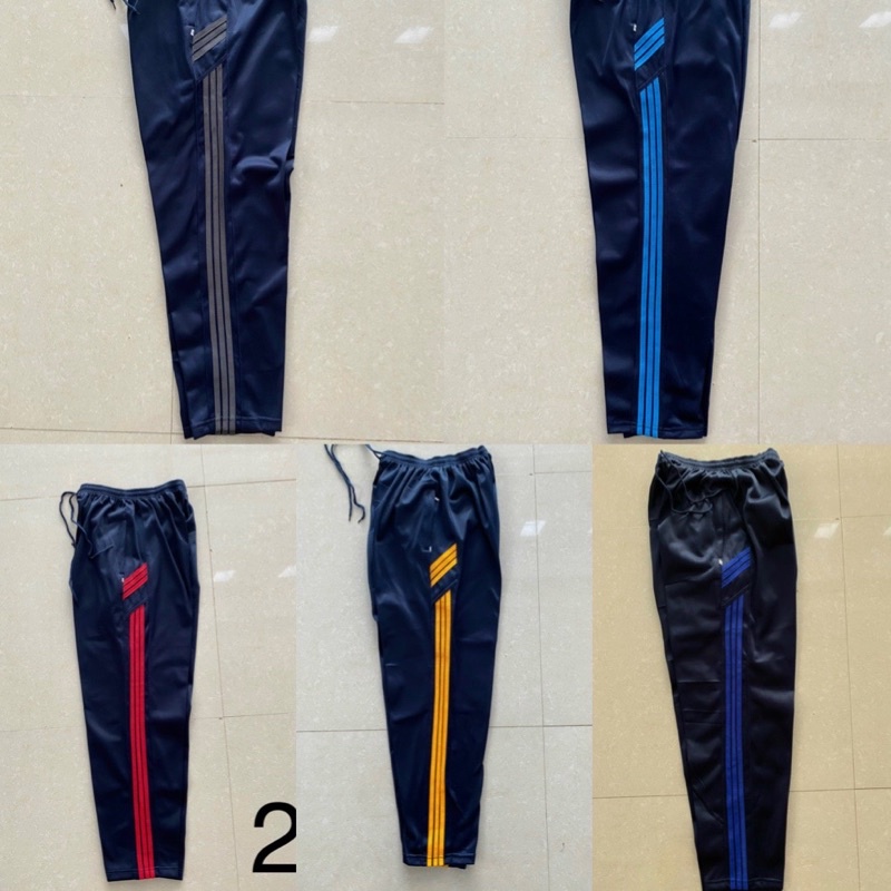 Quần Thể Thao Xanh 3 sọc màu(dương,cam,da,xám,đỏ) phối xéo