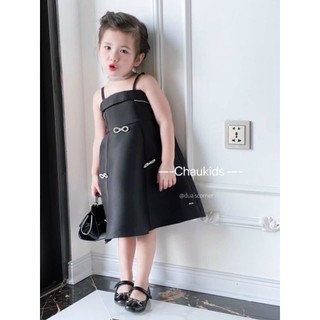 [Xả kho lẻ size] Váy gấm tacta 2 dây cho bé gái