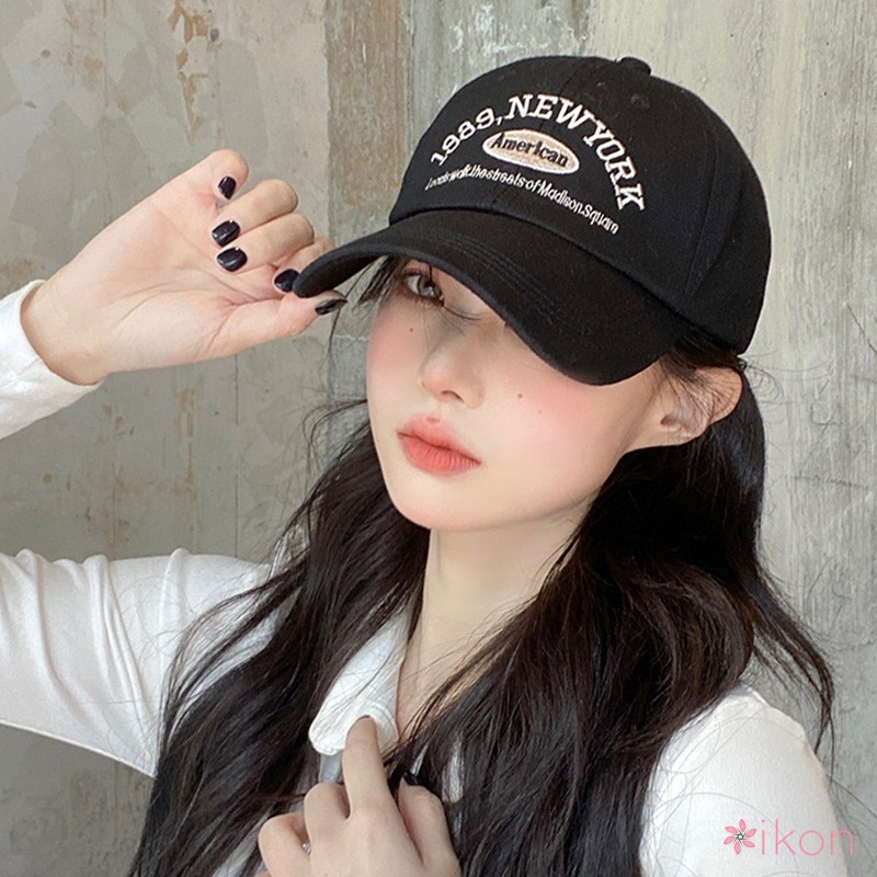 Mũ Lưỡi Trai In Chữ Phong Cách Retro Cho Nữ
