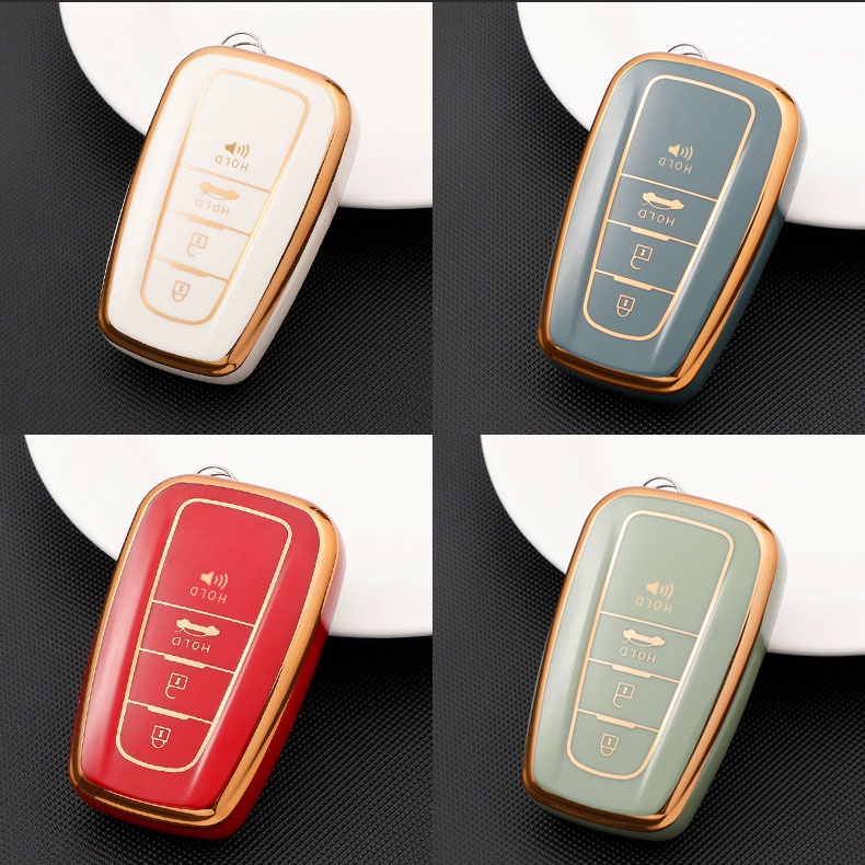 Bao Da, Vỏ Bảo Vệ, Ốp Chìa Khóa, Bọc Chìa Khóa Cao Cấp Dùng Cho Xe Toyota Altis, Corolla Cross Camry Highlander Mẫu Mới