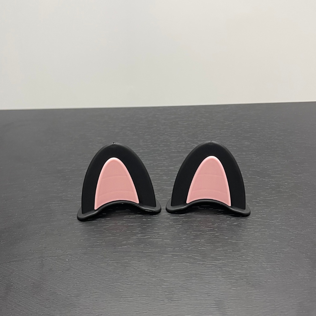 Tai mèo 2 màu gắn mũ bảo hiểm - hàng nhập khẩu