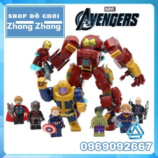 Đồ chơi Xếp hình Thanos Captain America Iron man Thor Hulk Ant Man Hawkeye Captain Marvel Minifigures SY6399