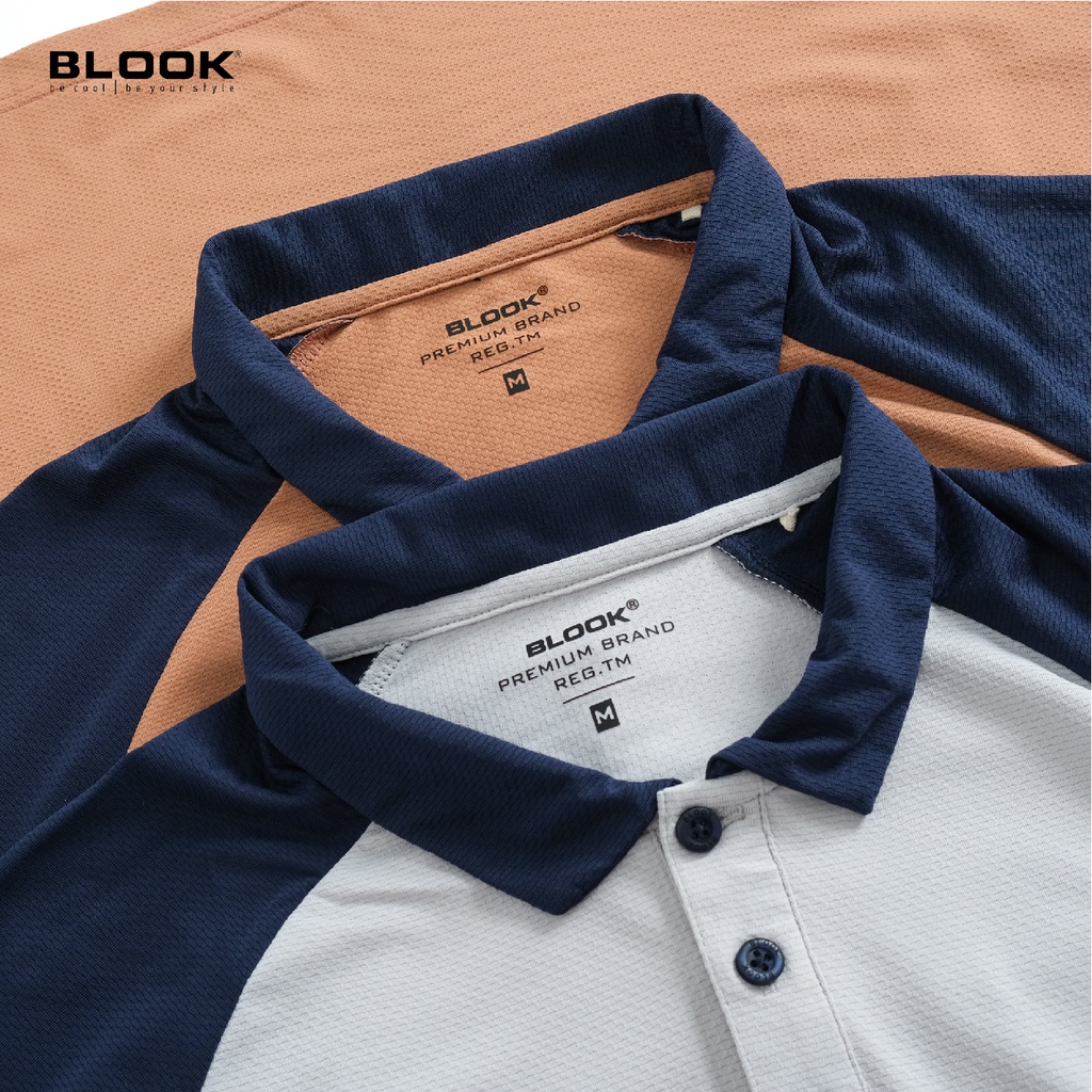 Áo polo thể thao nam BLOOK vải thun mềm, in nhiệt , cotton co giãn 35573