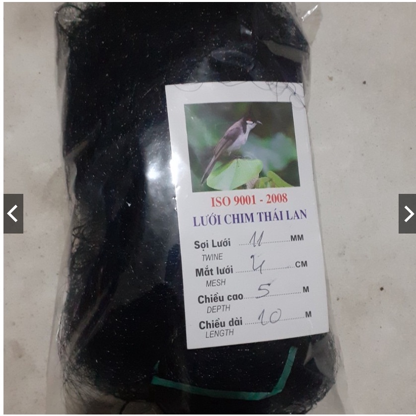 Lưới Bẫy Chim Chào Mào, Họa Mi, Sẻ mắt 4cm ,Độ Dài Từ 10m-50ưới Chim Thái Lm, L an