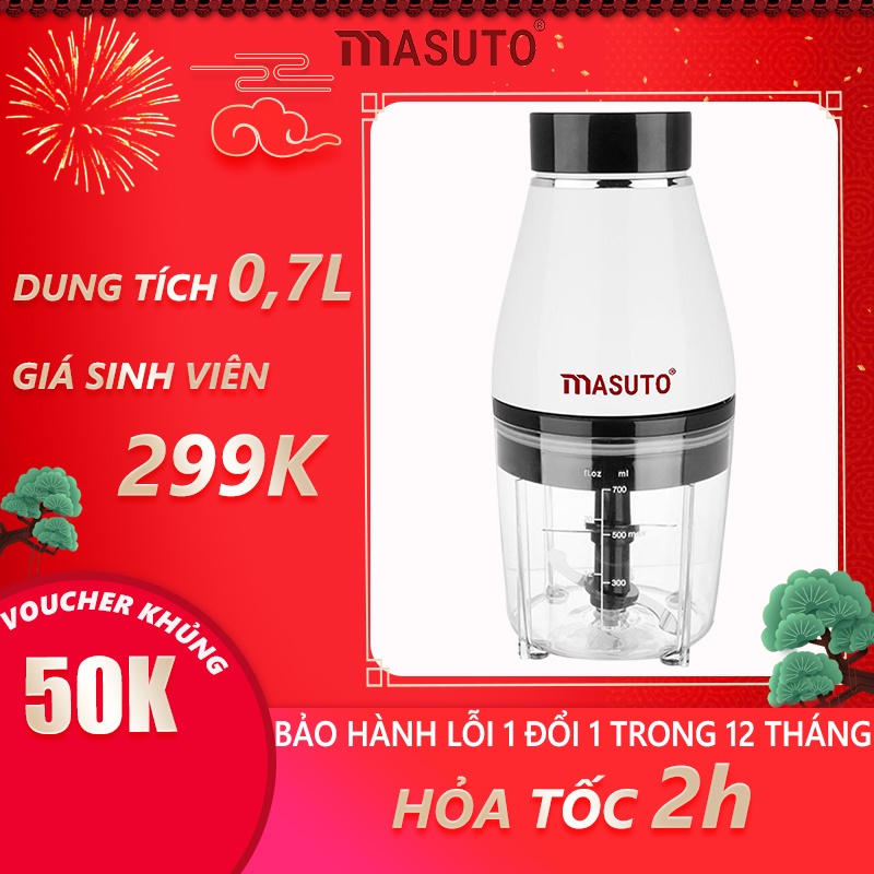 Máy xay đa năng Masuto chuyên gia xay ăn dặm nhuyễn mịn chỉ 10s TẶNG VOUCHER 50K