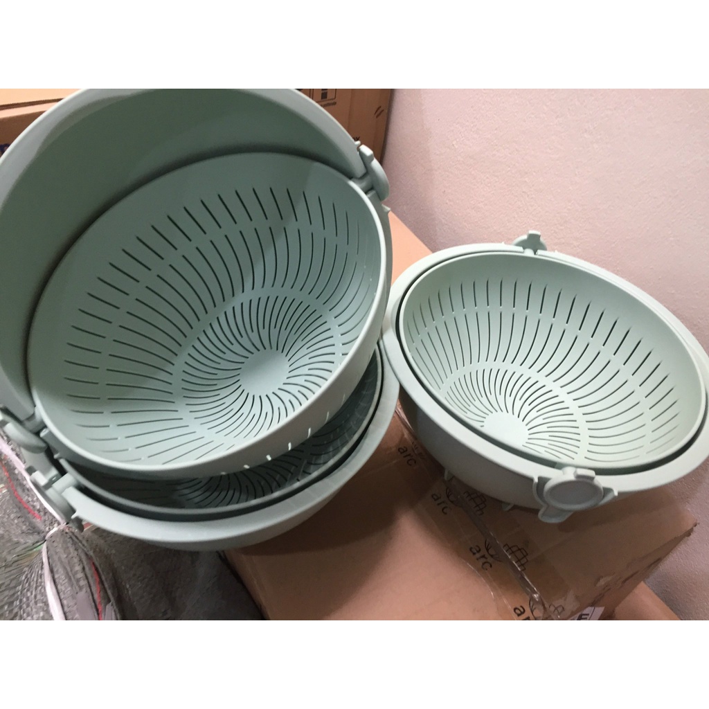 Bộ thau rổ xoay đa năng Yoko 30cm Chính hãng INOCHI