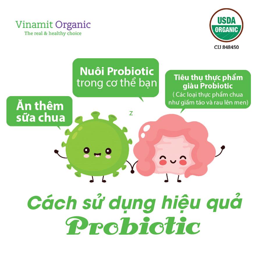 Nước Mía Lên Men Vinamit- Bổ sung lợi khuẩn cho đường ruột - ngăn ngừa táo bón