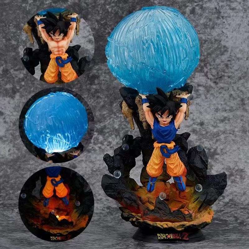 Mô hình nhân vật Dragonball Songoku bắn chưởng cực nét,có led sáng