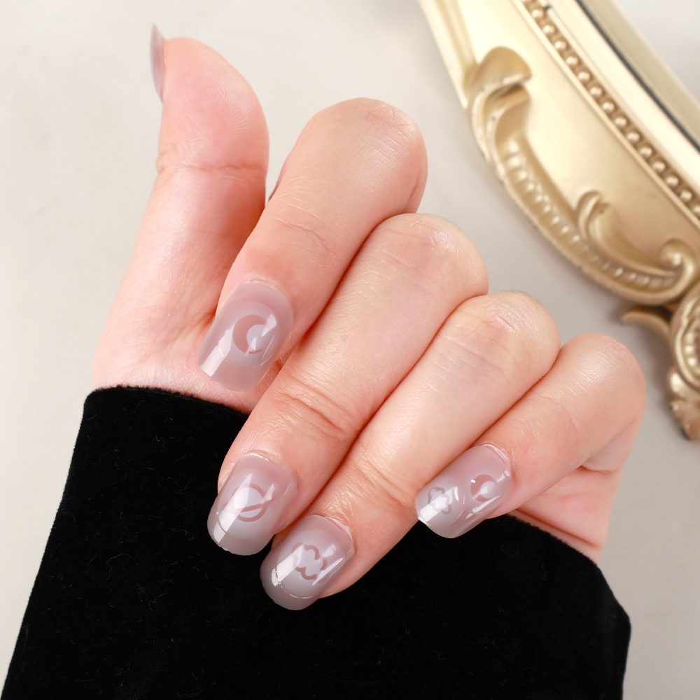 1 Tấm Hình Dán Trang Trí Móng Tay 3D Hình Bướm Trái Tim Xinh Xắn