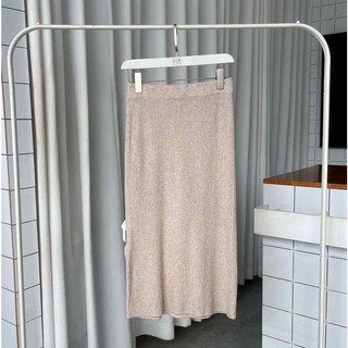 Chân váy maxi thun len xẻ hông - V745