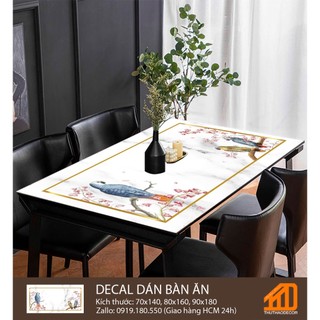 Dán bàn ăn chim đại bàng - trang trí nhà cửa