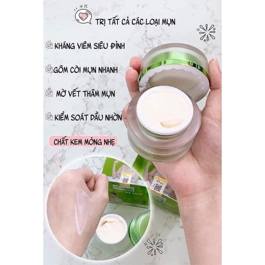 Kem Face Mụn Trà Xanh Ncolagen