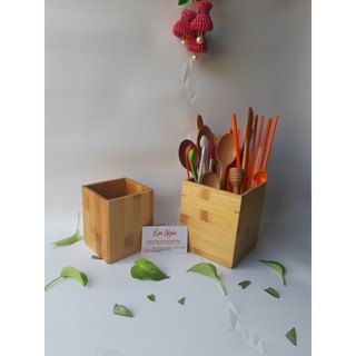 Sọt đũa muỗng vuông tre luồng 4 size