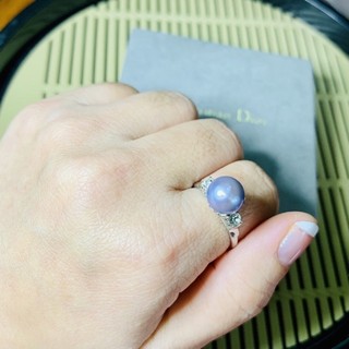 Nhẫn khắc silver pearl Hàng Si Nhật