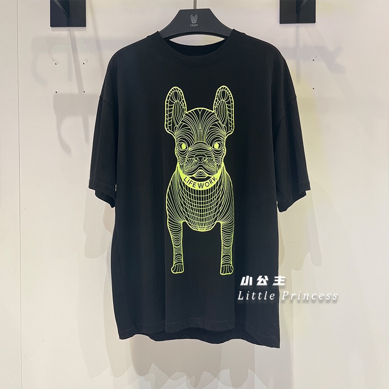 Áo Thun Tay Ngắn Dáng Rộng In Chữ Life work Thời Trang Cho Nam Và Nữ