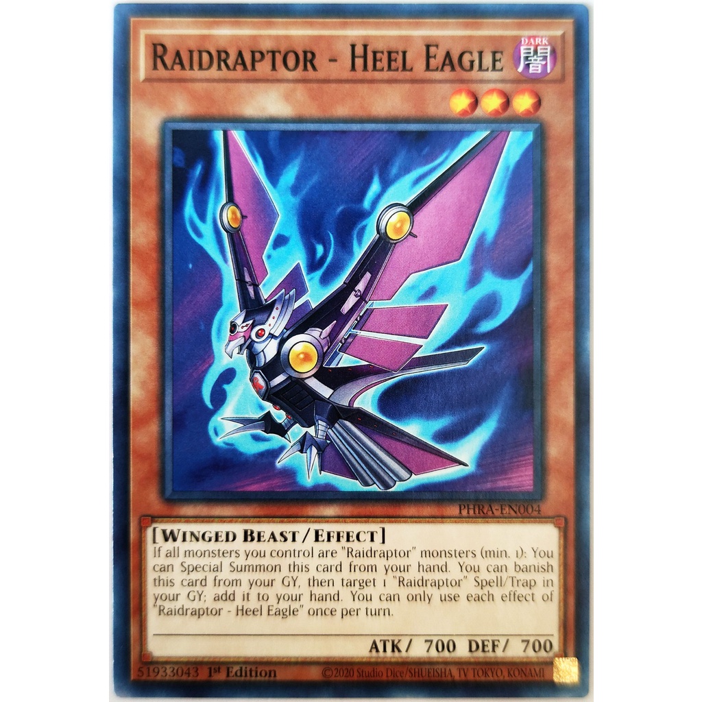[Thẻ Yugioh] Raidraptor - Heel Eagle |EN| Common