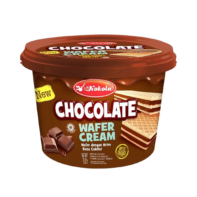 Bánh Xốp Vị Phô Mai/Socola Kokola Hộp 252G - Nhập Khẩu Indonesia Chính Hãng