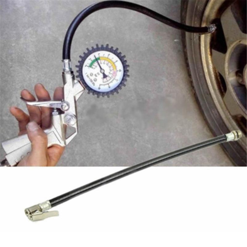 Ống Cao Su Bơm Hơi Tự Khóa Màu Đen Di Động Cho Xe Hơi