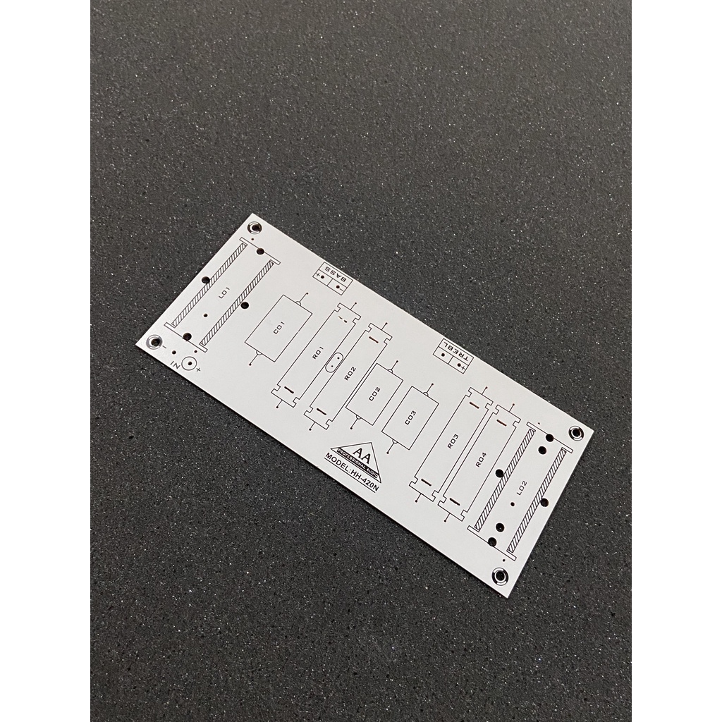 Bo mạch in pcb phân tần loa 1 bass 1 treble công suất lớn