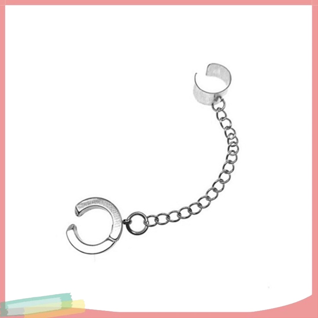 1 khuyên kẹp vành tai bằng thép titan thời trang cá tính