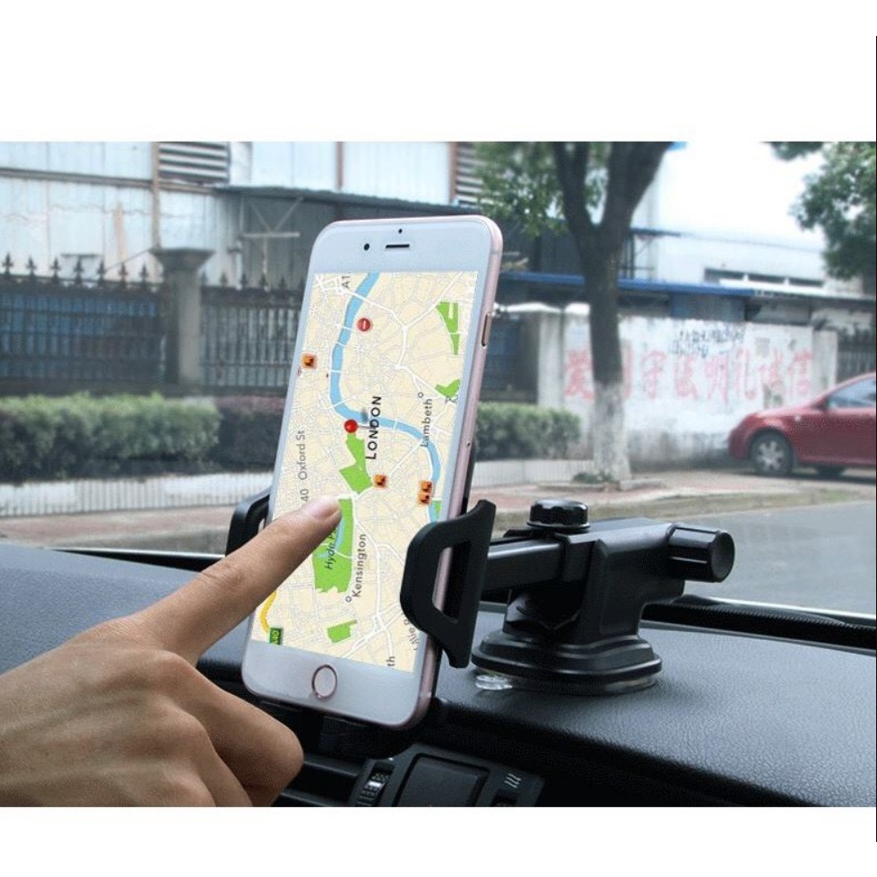 Giá đỡ điện thoại trên xe ô tô có đế chân không LAKADO