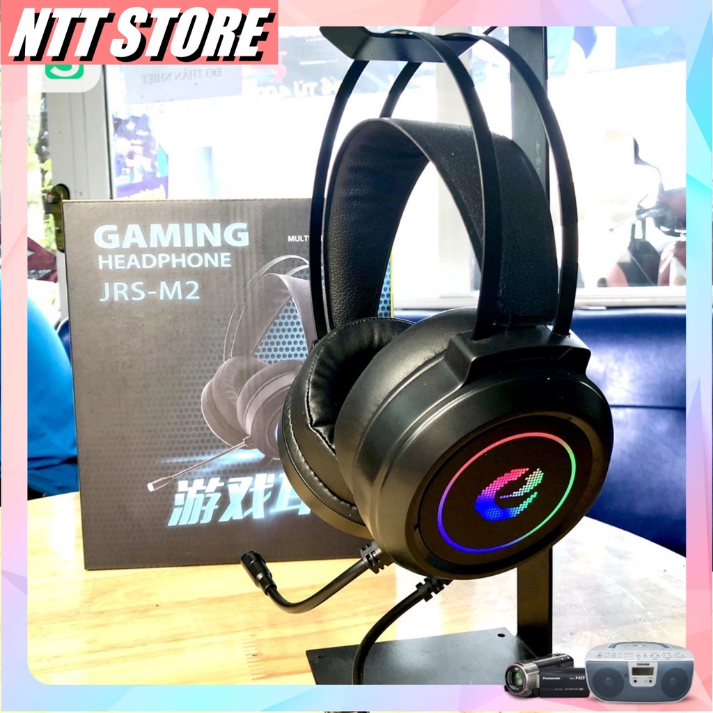 Tai nghe Game chụp tai JRS M2 có mic âm thanh 7.1 jack cắm usb bảo hành 12 tháng - NTT STORE