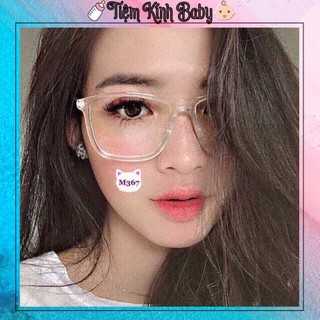 Kính trong suốt nam nữ, gọng kính giả cận chống bụi, gọng cận thị unisex