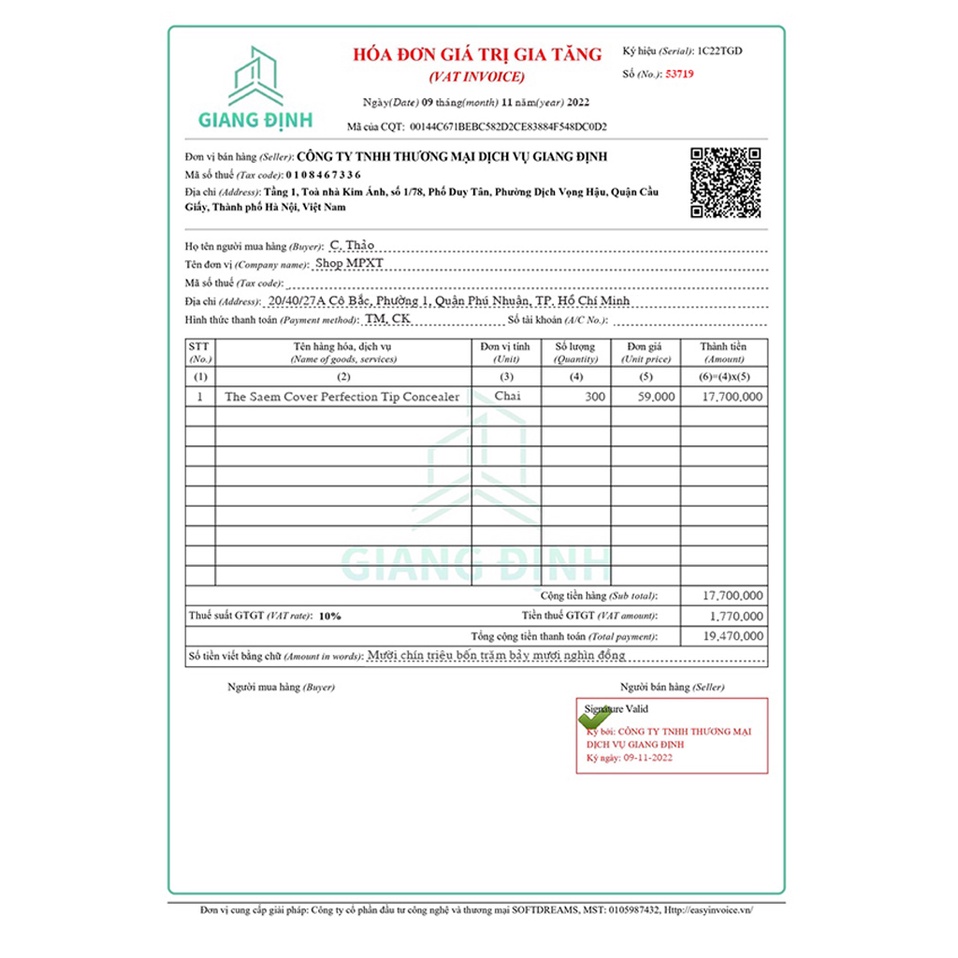 Kem Che Khuyết Điểm The Seam Cover Perfection Tip Concealer SPF28 PA++ 6.5g Hàn Quốc