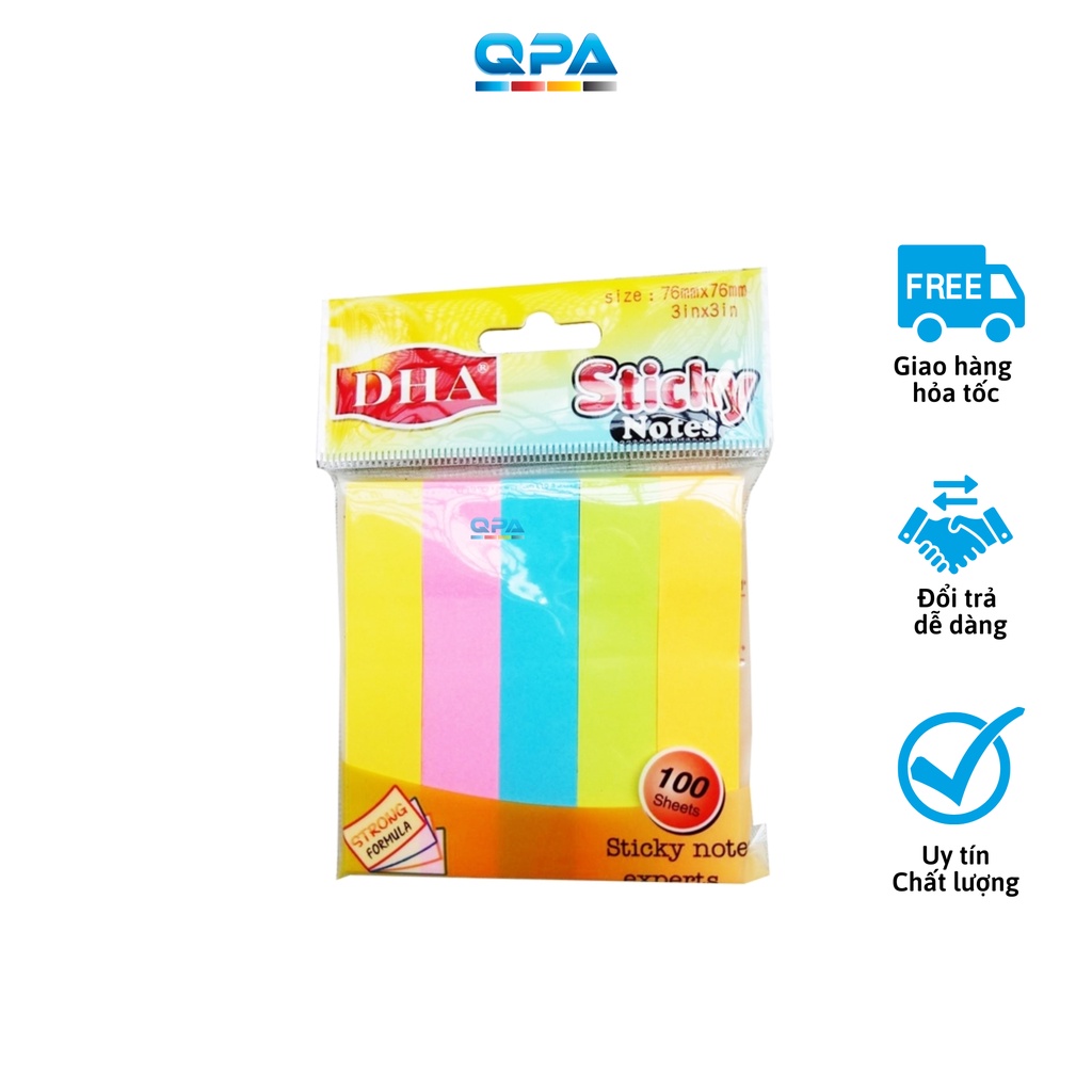 Giấy note giấy DHA 5 màu