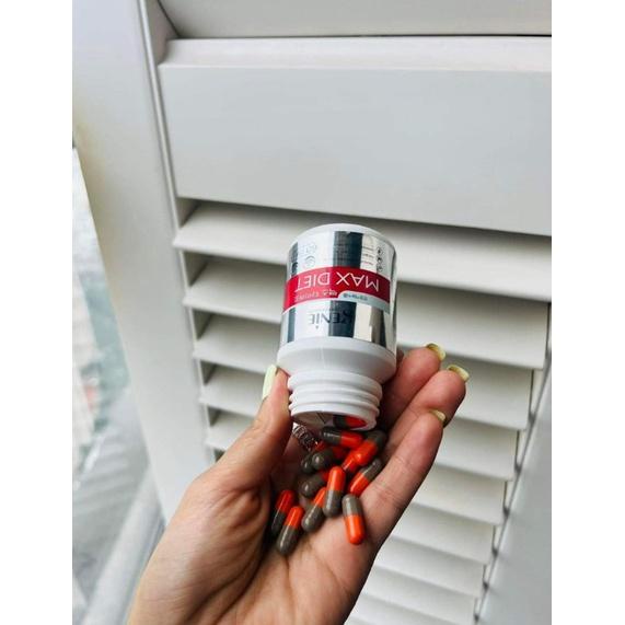 Viên Uống Giảm Cân Dành Cho Cơ Địa Lờn Thuốc Max Diet Genie Hàn Quốc 60 Viên.