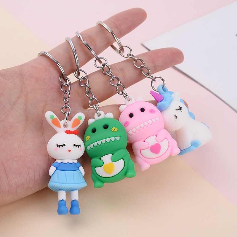 Móc Khóa Hình Búp Bê Hoạt Hình Dễ Thương